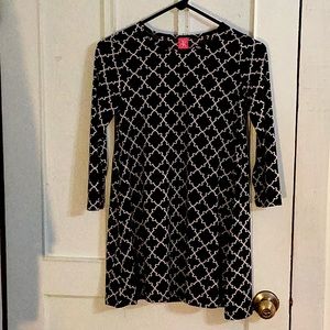 Authentic J. Khaki (JK girls) brand black and white patterned dress size small